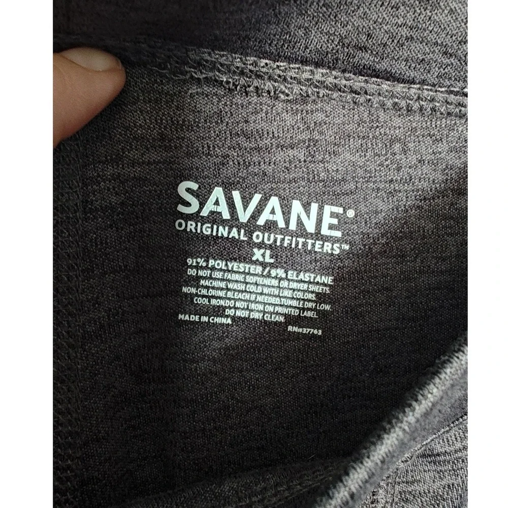 Savane Thermal Base Layer Set‎ Mens XL Gray Heather Long Sleeve Top Tights